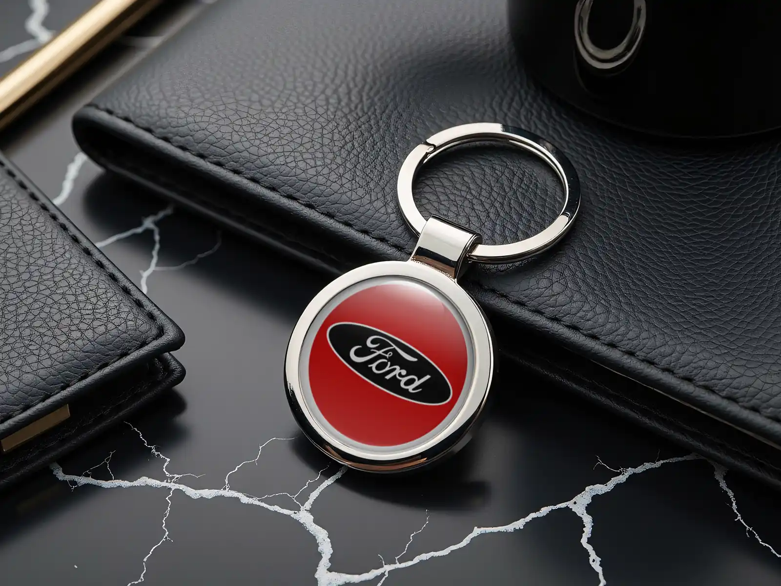Ford Porte-clés Élégants Alliage Métal Brillant